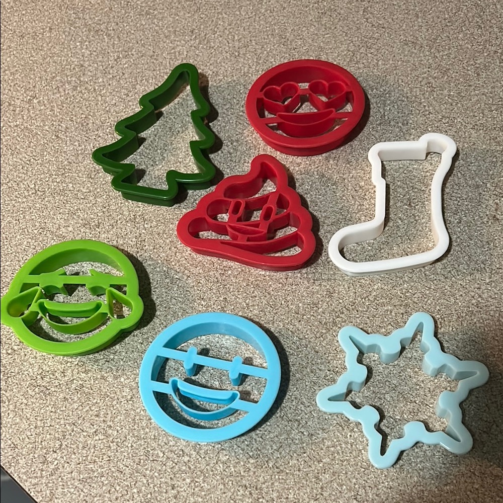 Colorful Holiday Cookie Cutters Set